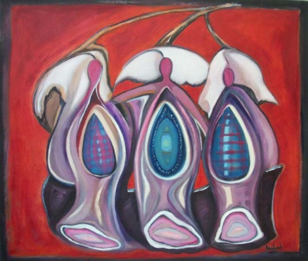 Three Nuns and a Swan